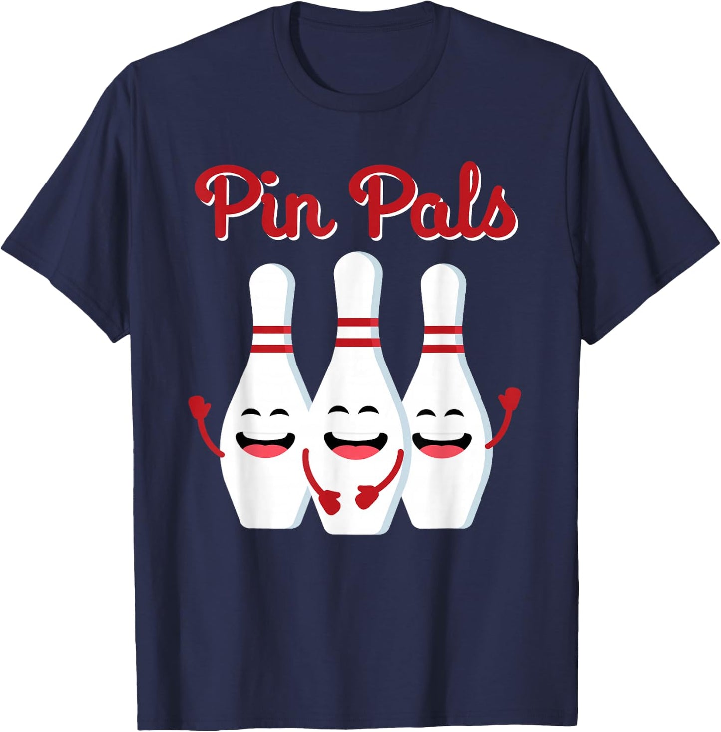 Pin Pals Cute Bowling Shirt Women and Kids T-Shirt - T-Shirt | Navy