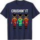 Crushin It Flossing Nutcracker Christmas Dance T-Shirt - T-Shirt | Navy