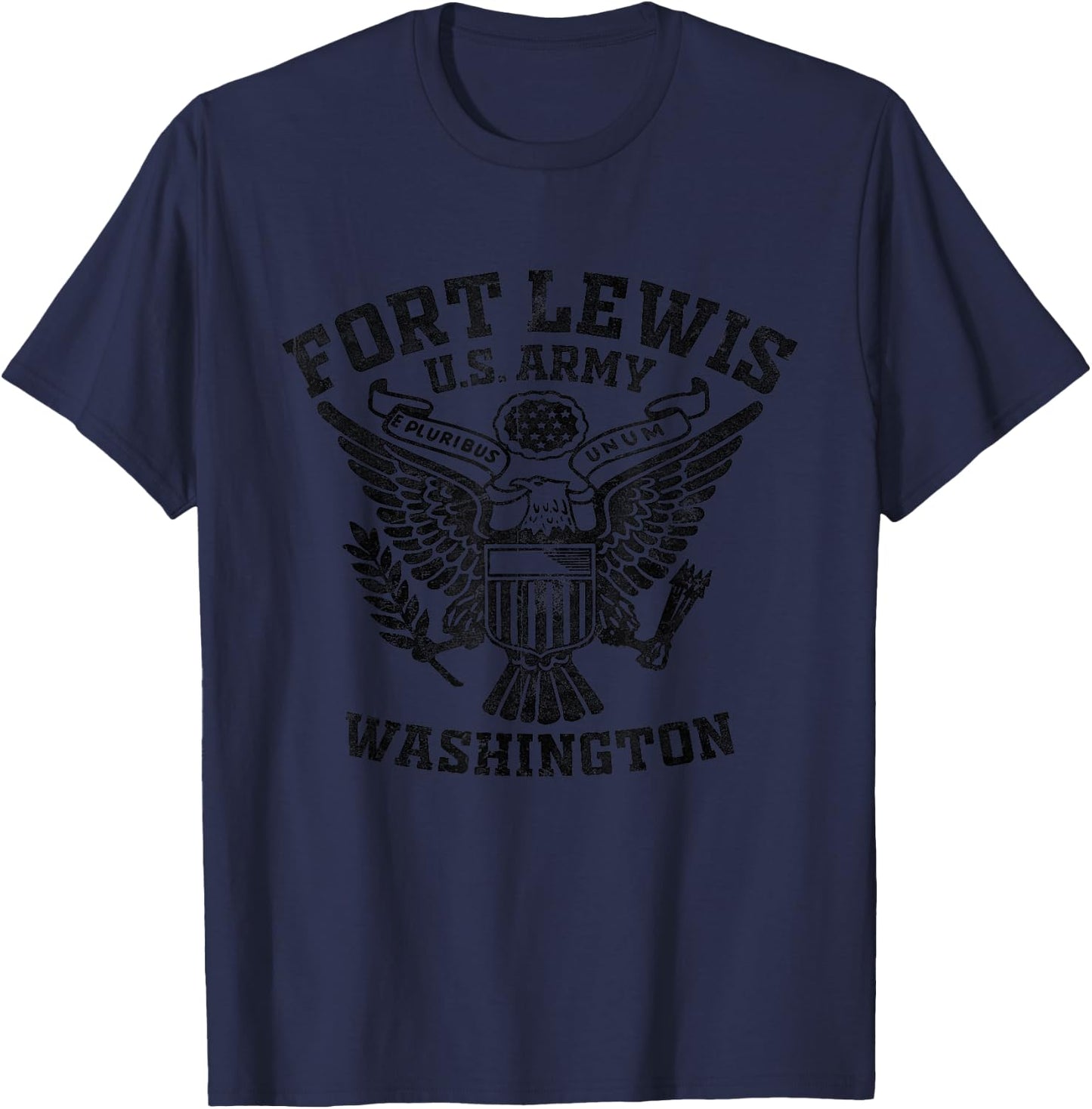 Fort Lewis US Military Base Washington WA Ft Lewis Veteran T-Shirt - T-Shirt | Navy