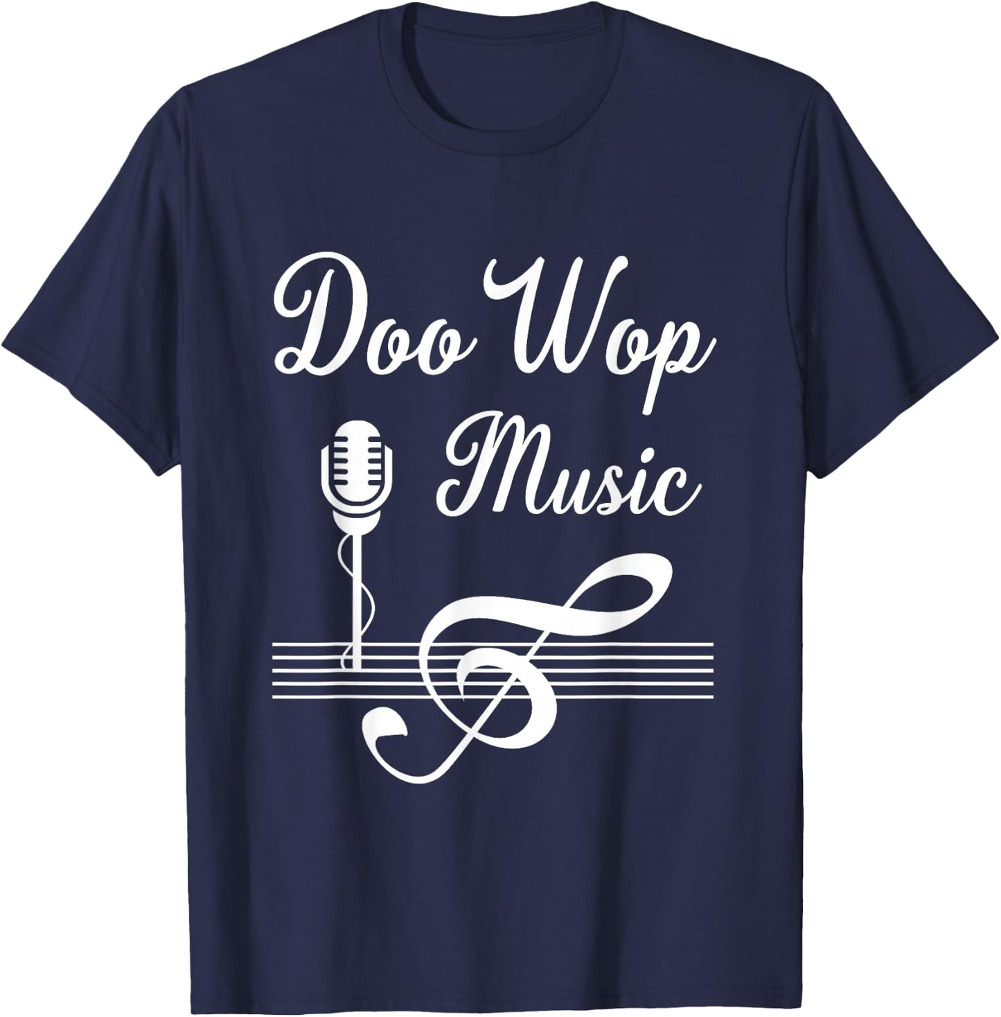 Doo Wop Retro 1950s Sock Hop Costume 50s Vintage Rockabilly T-Shirt - T-Shirt | Navy