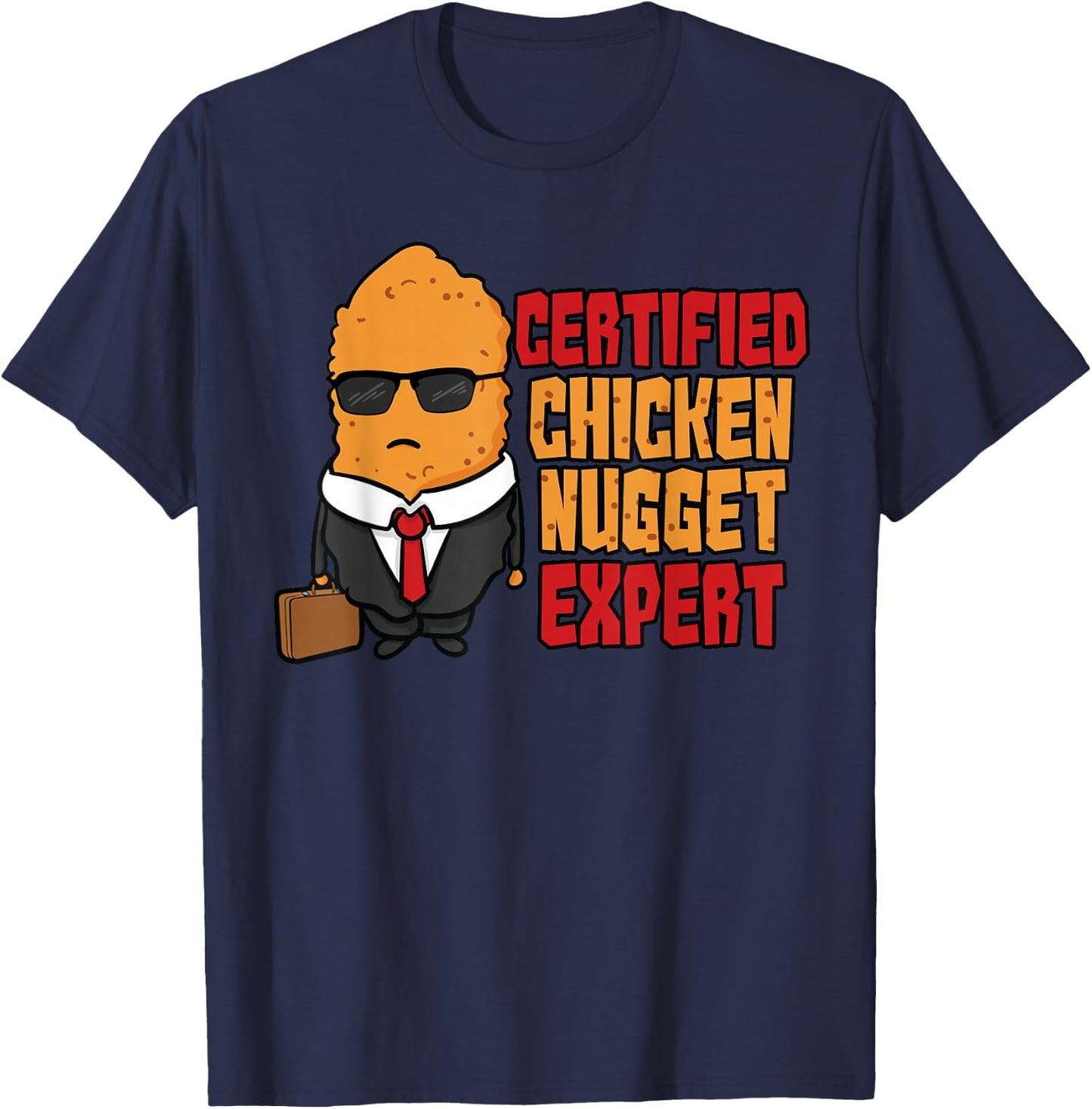 Certified Chicken Nugget Expert for Kids Boys Girls T-Shirt - T-Shirt | Navy
