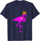 Cowboy Flamingo Exotic Bird Flamazing Sheriff Rancher T-Shirt - T-Shirt | Navy