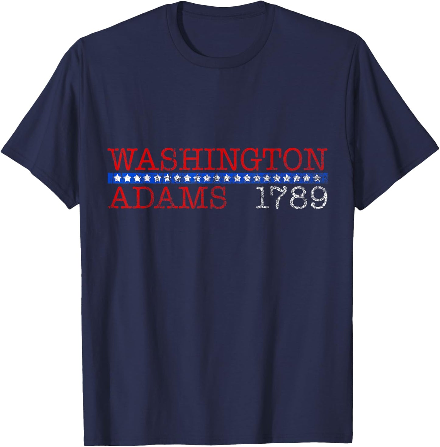 George Washington and John Adams Campaign - 1789 T-Shirt - T-Shirt | Navy