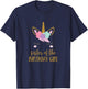 Cute Unicorn Sister Shirt, Sister of the Birthday Girl T-Shirt - T-Shirt | Navy