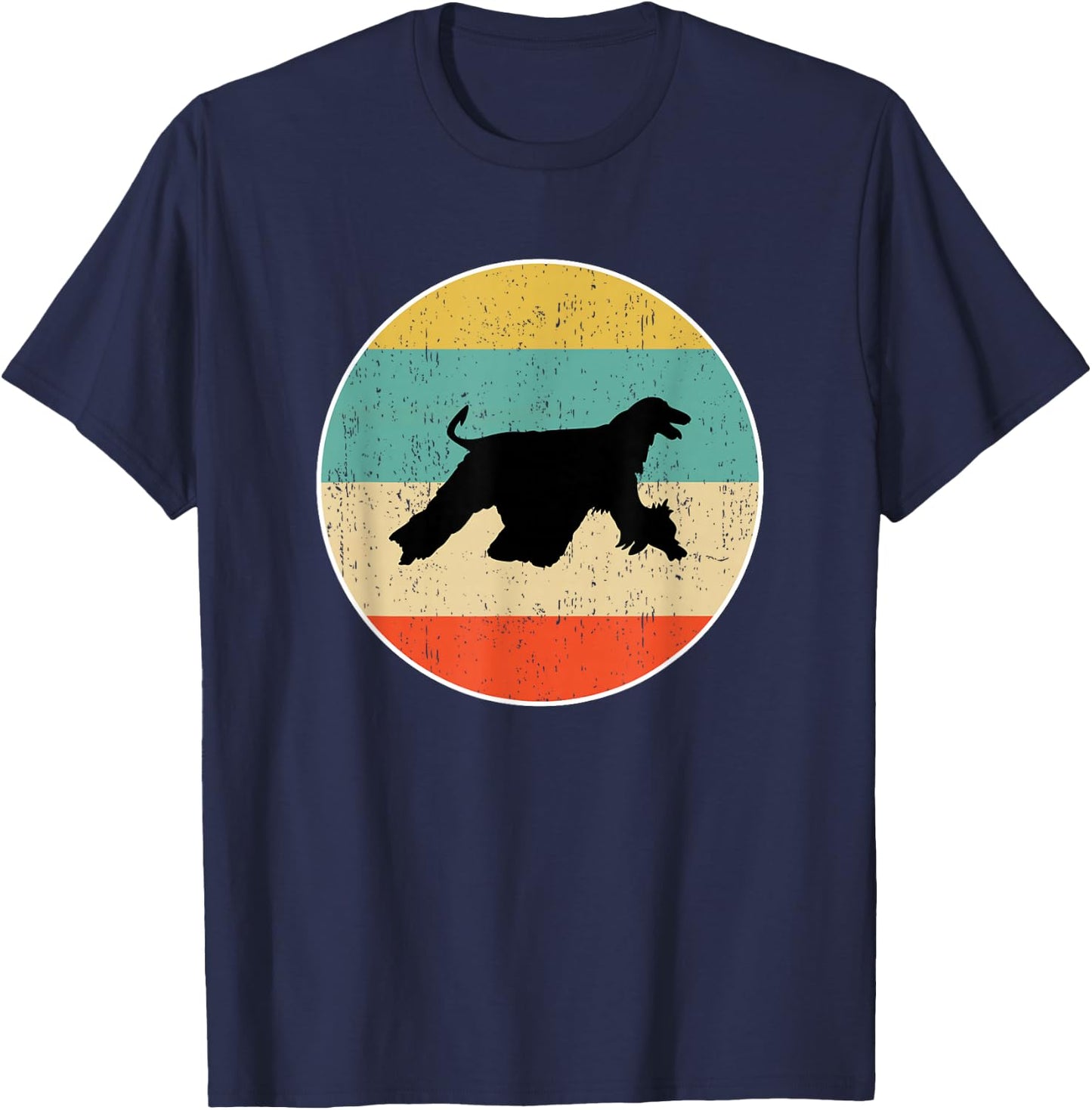 Afghan Hunting Dog T-Shirt - T-Shirt | Navy