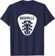 Nashville Guitar Pick Country Music City Guitarist T-Shirt - T-Shirt | Navy