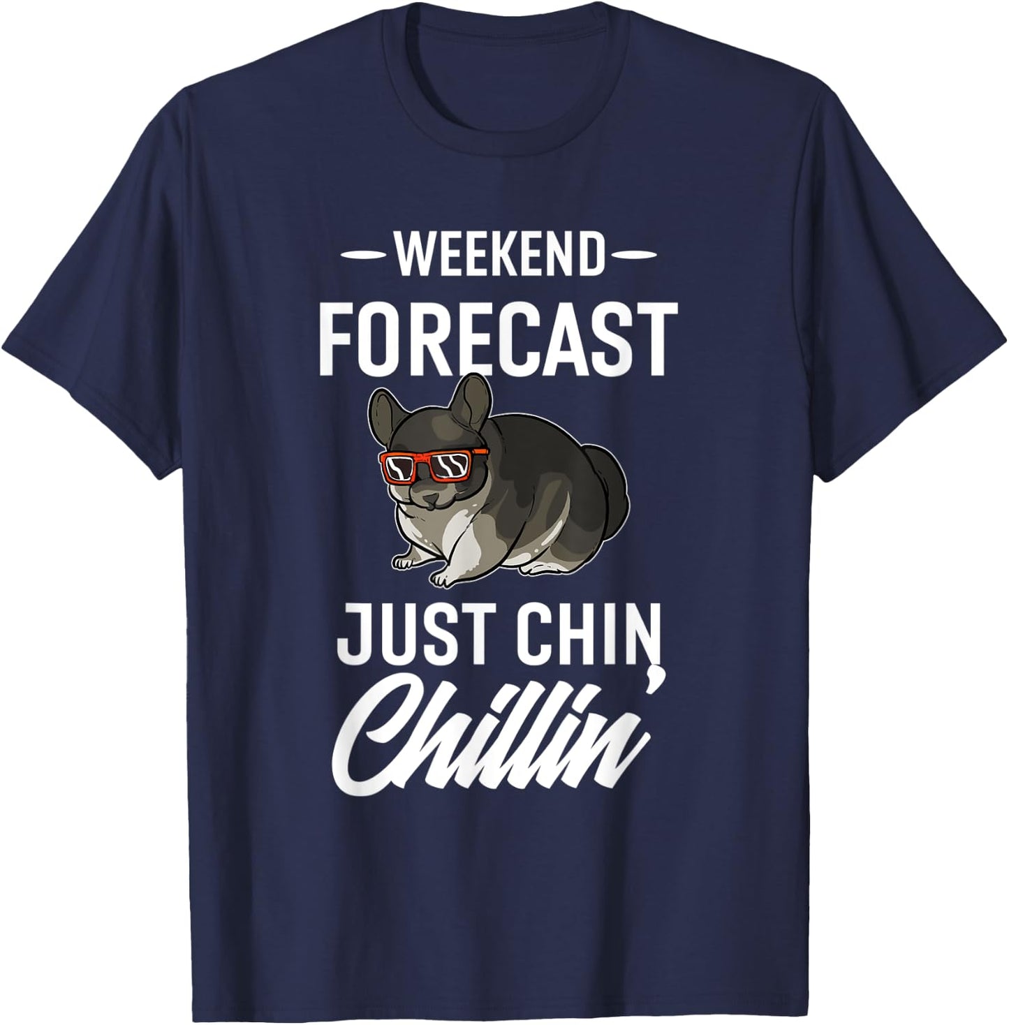 Chinchilla | Just Chinchillin T-Shirt - T-Shirt | Navy