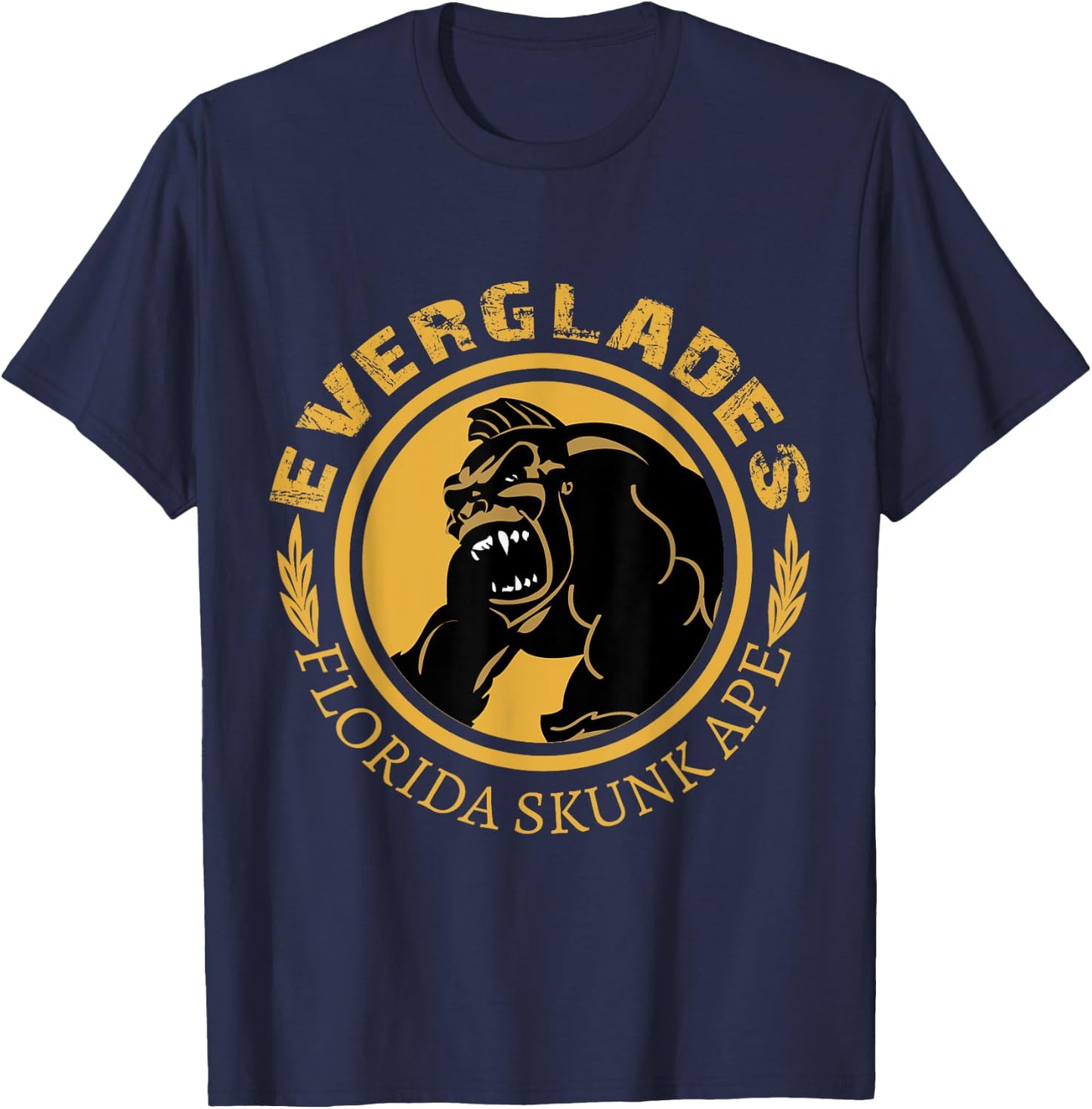Everglades Florida Skunk Ape T-Shirt - T-Shirt | Navy