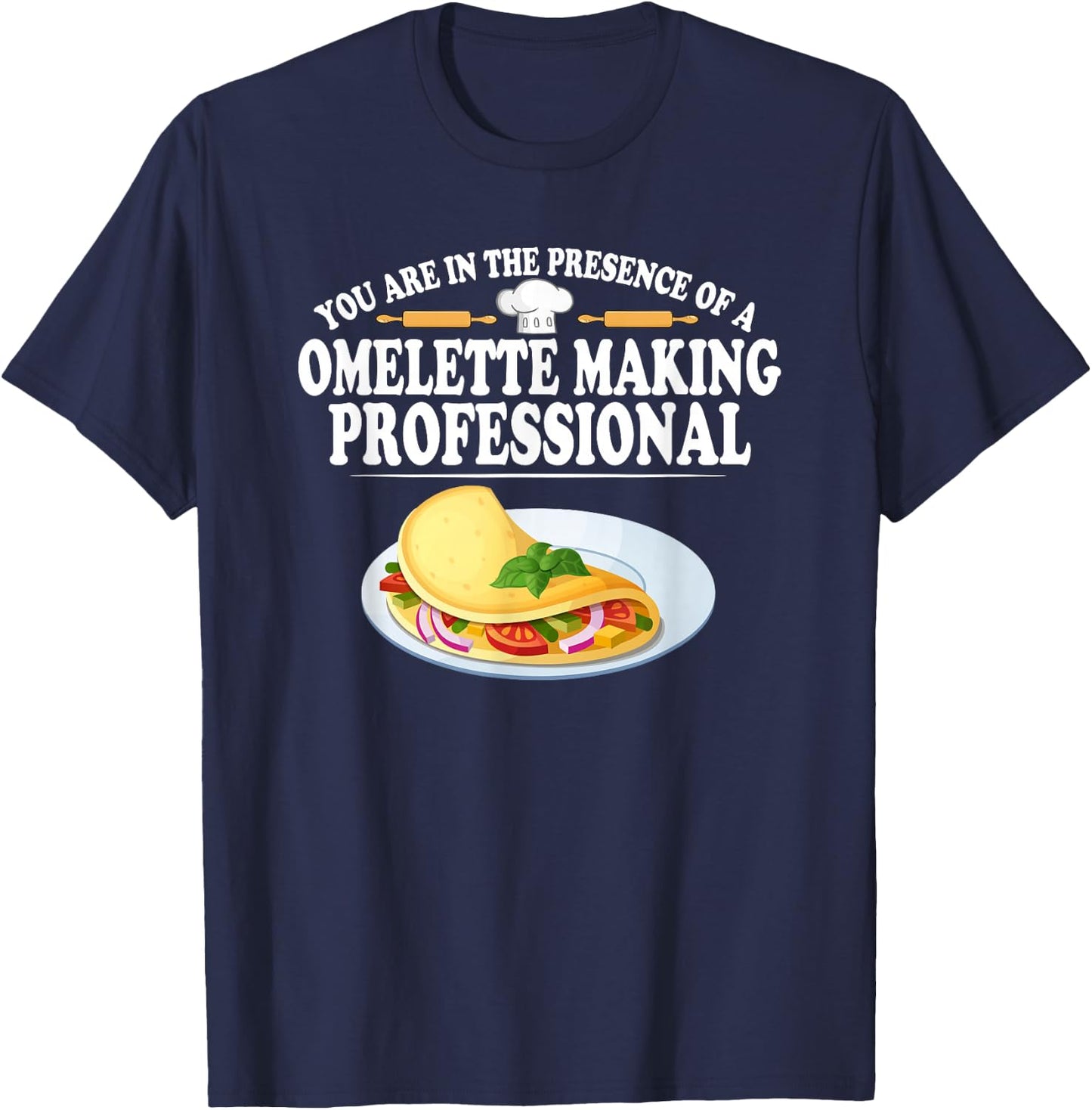 Omelette Making Professional Eggs Breakfast T-Shirt - T-Shirt | Navy