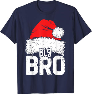 Brother Big Santa Christmas Family Matching Pyjamas Xmas Bro T-Shirt - T-Shirt | Navy