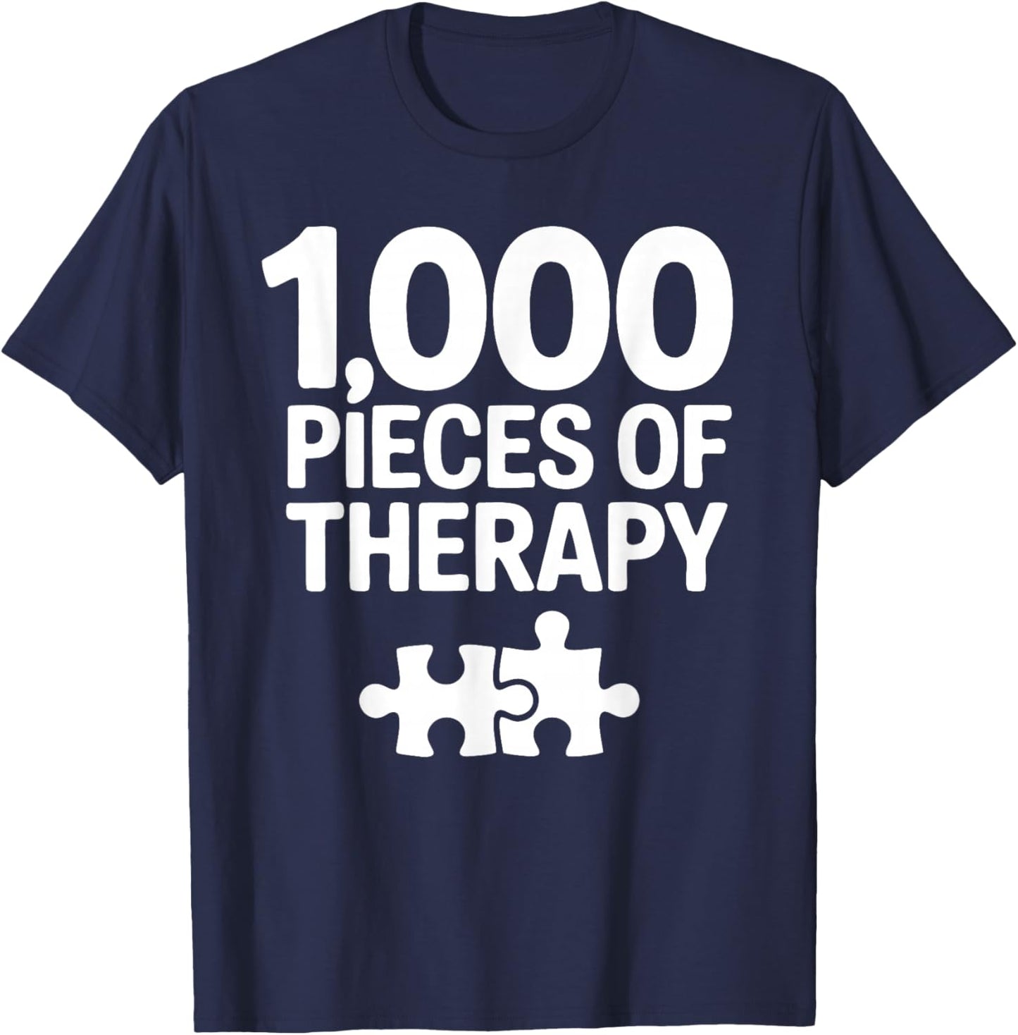 1000 Pieces Jigsaw Puzzle Enthusiast Puzzle Lover T-Shirt - T-Shirt | Navy