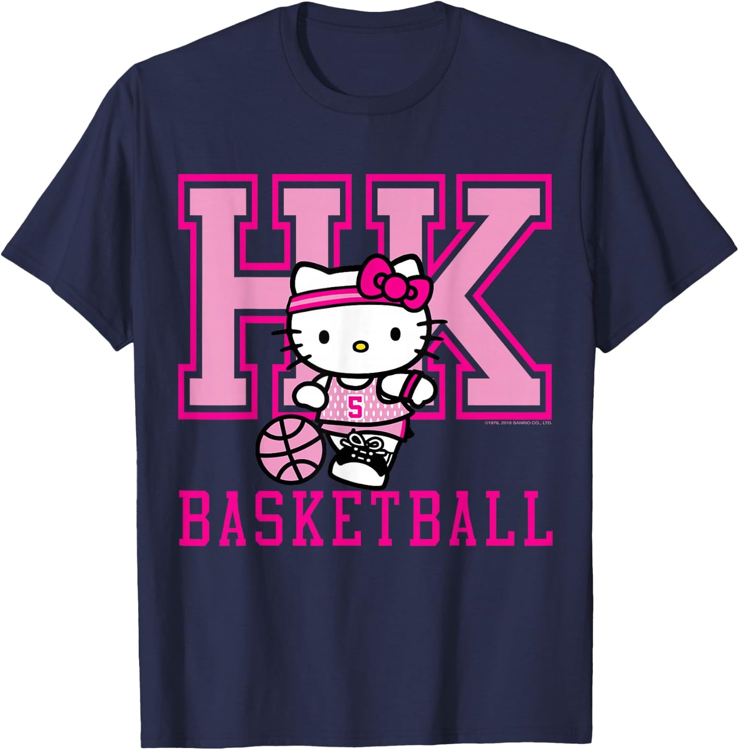 Hello Kitty Basketball Sports Athlete Shirt T-Shirt - T-Shirt | Navy