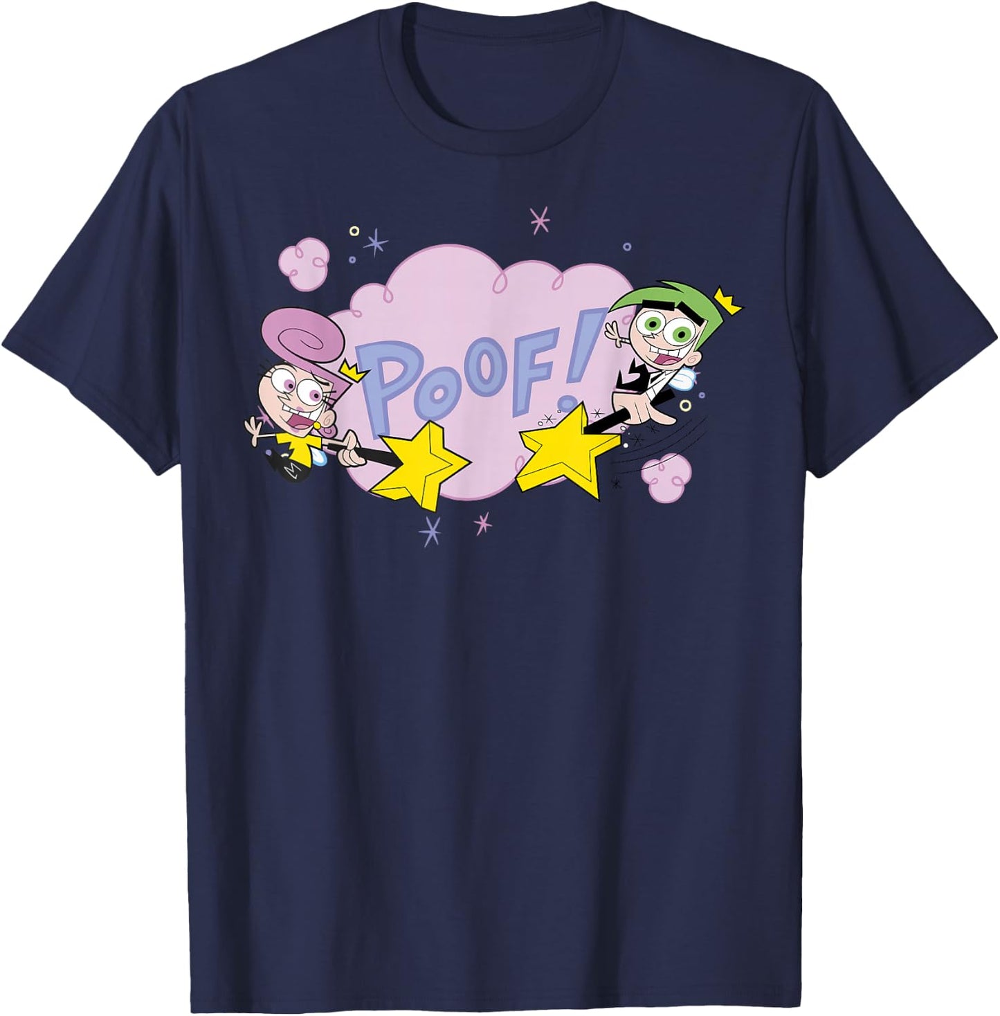 The Fairly OddParents Cosmo and Wanda Poof T-Shirt - T-Shirt | Navy