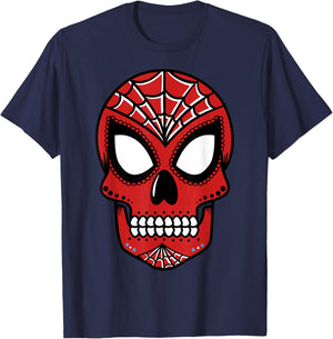 Marvel Spider-Man Sugar Skull T-Shirt - T-Shirt | Navy