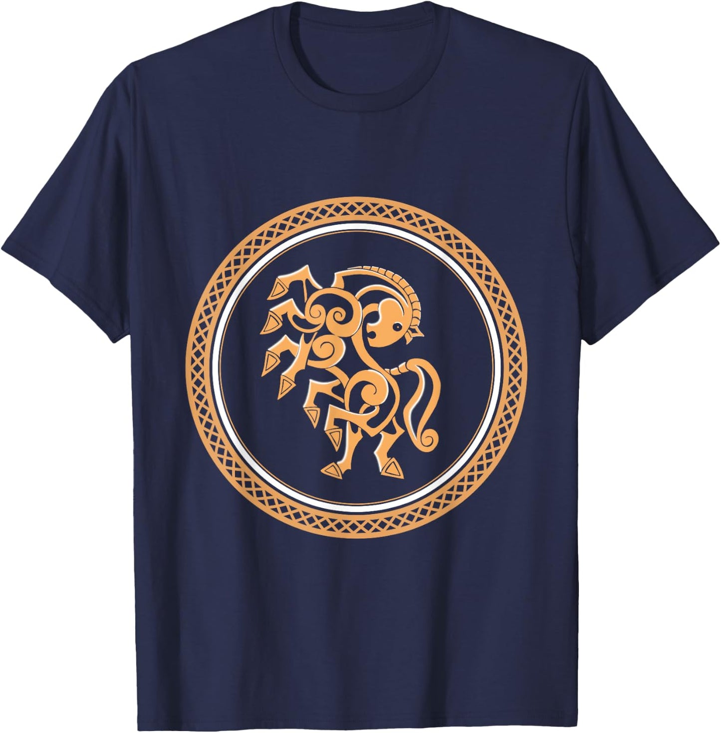 Nordic Mythology Sleipnir Viking Horse T-Shirt - T-Shirt | Navy