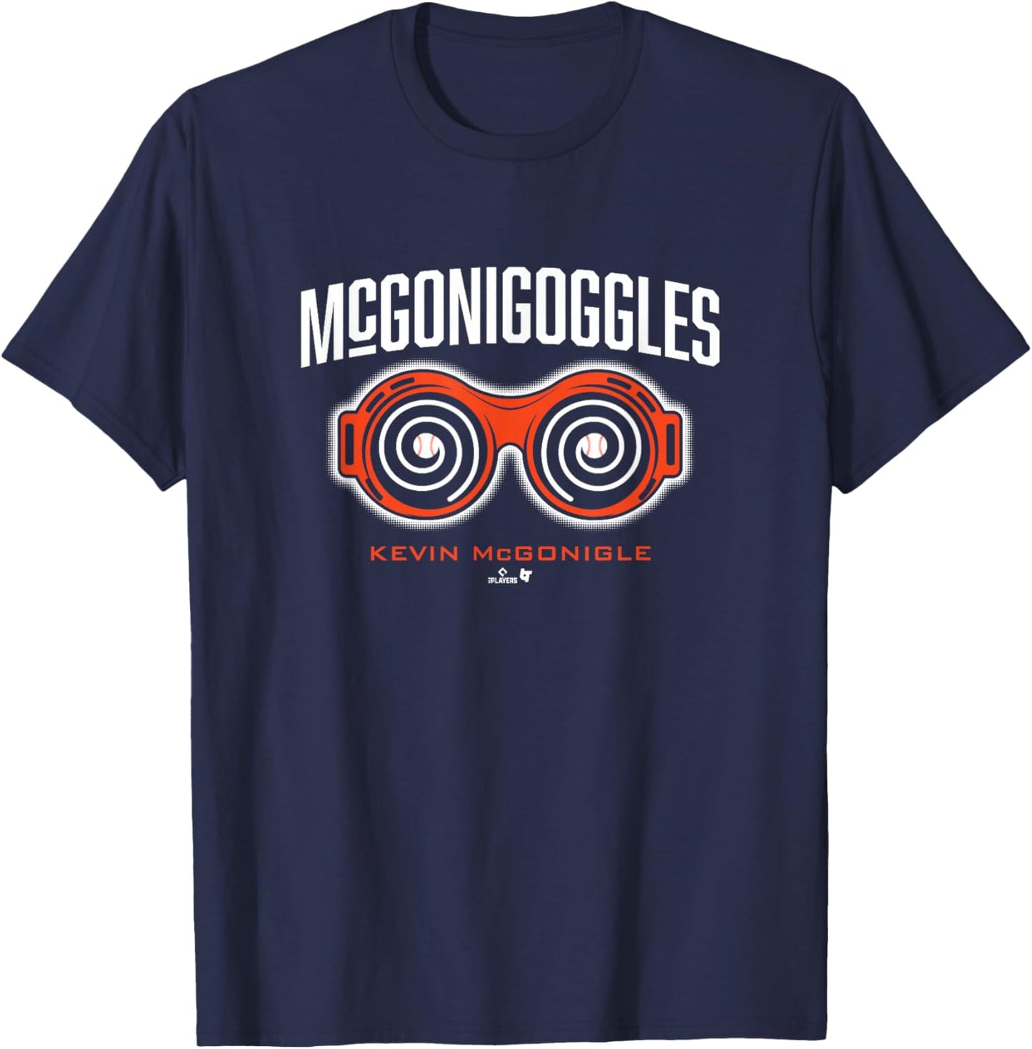 Kevin McGonigle - McGonigoggles - Detroit Baseball T-Shirt - T-Shirt | Navy