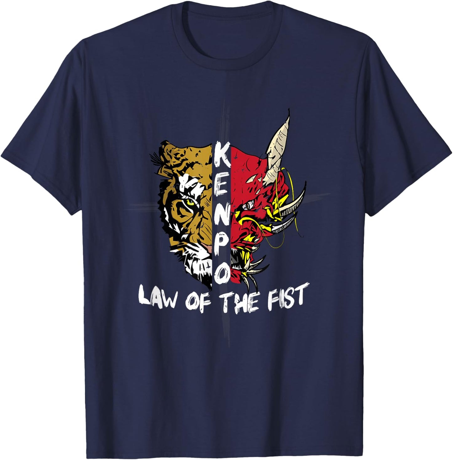 Kenpo Karate Law of the Fist Martial Arts T-Shirt - T-Shirt | Navy