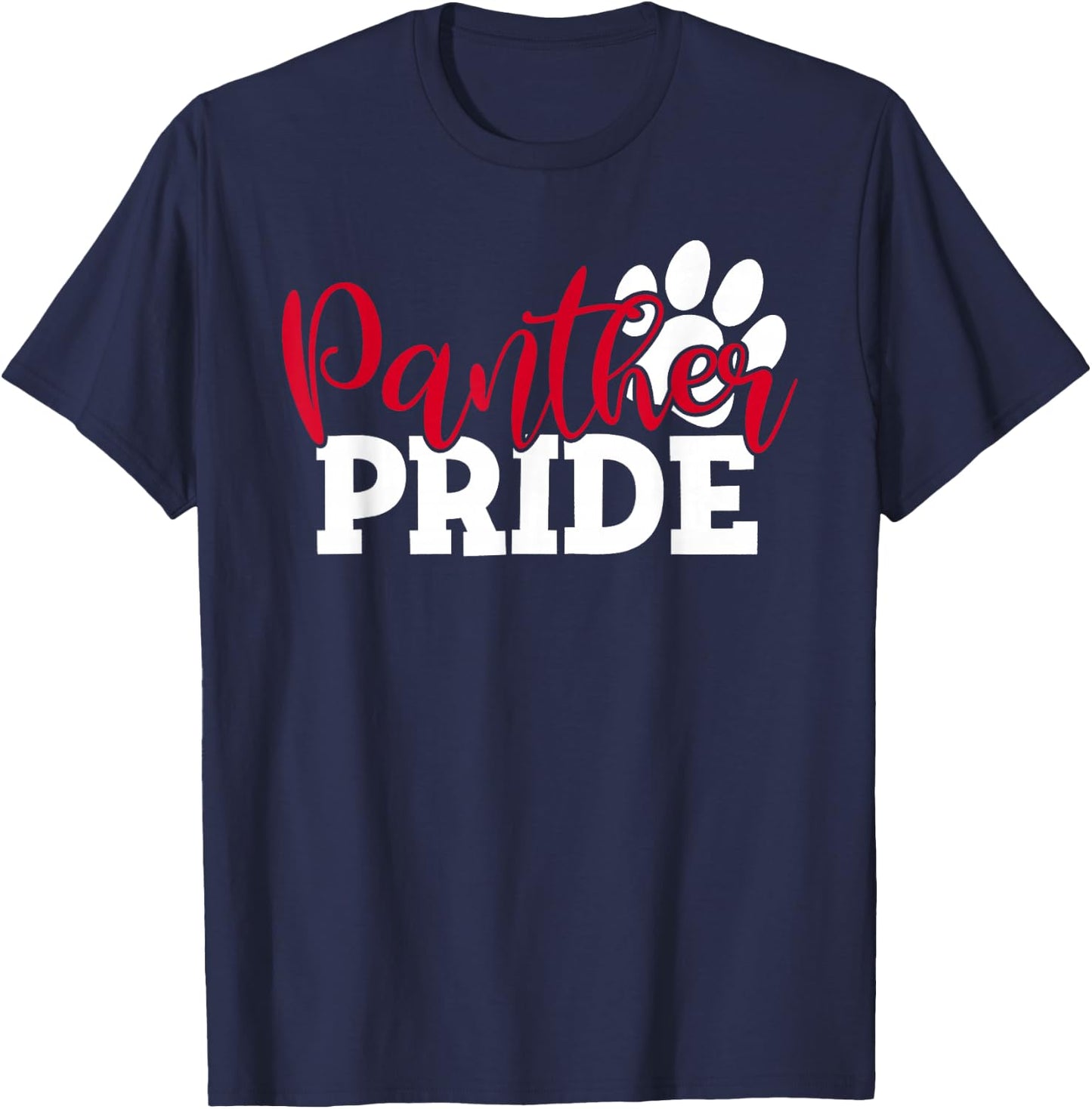 Vintage Panthers School Sports Name Spirit Back To School T-Shirt - T-Shirt | Navy
