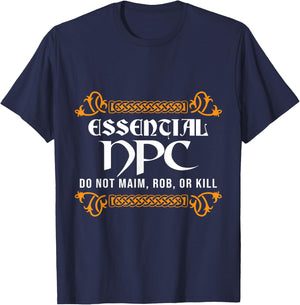 Larp Larping RPG Roleplay Gaming NPC Cosplay Costume T-Shirt - T-Shirt | Navy