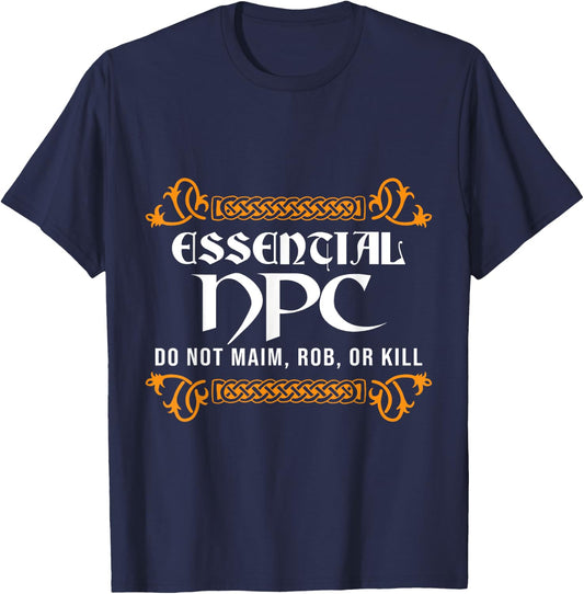 Larp Larping RPG Roleplay Gaming NPC Cosplay Costume T-Shirt - T-Shirt | Navy