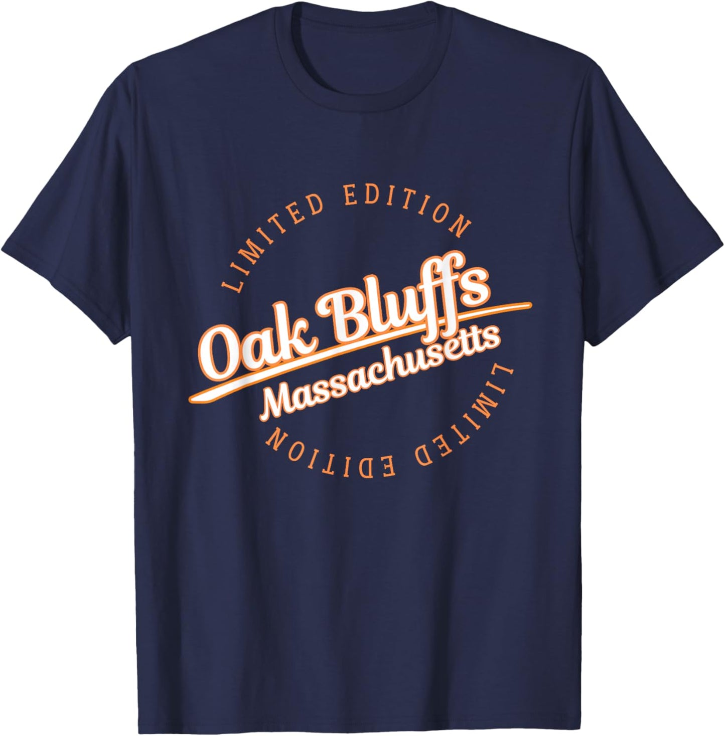 Retro Athletic Oak Bluffs MA Apparel T-Shirt - T-Shirt | Navy