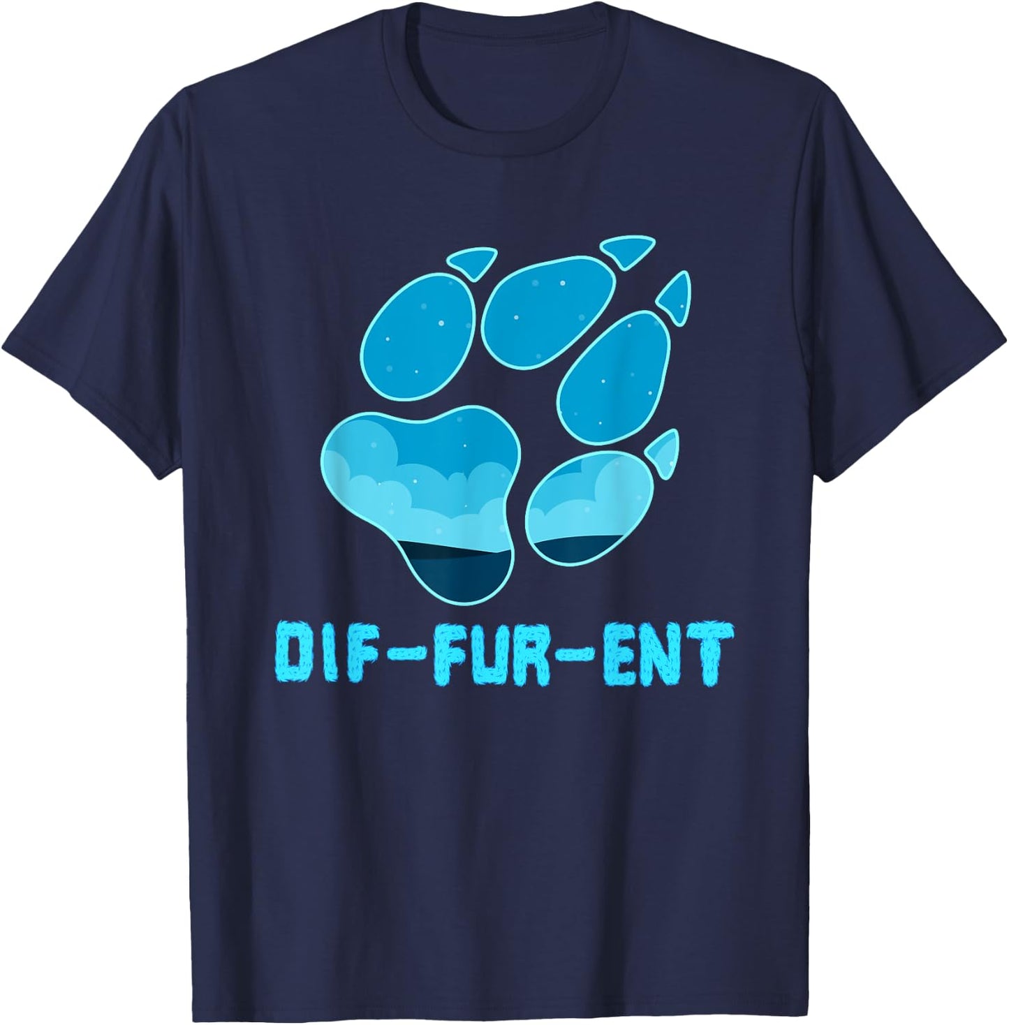 Furry Fandom Shirt by Crush Retro - Adults, Kids - Black - Modern - Cosplay, Retro - - Small - Short Sleeve - - Classic Fit - Machine Wash T-Shirt - T-Shirt | Navy