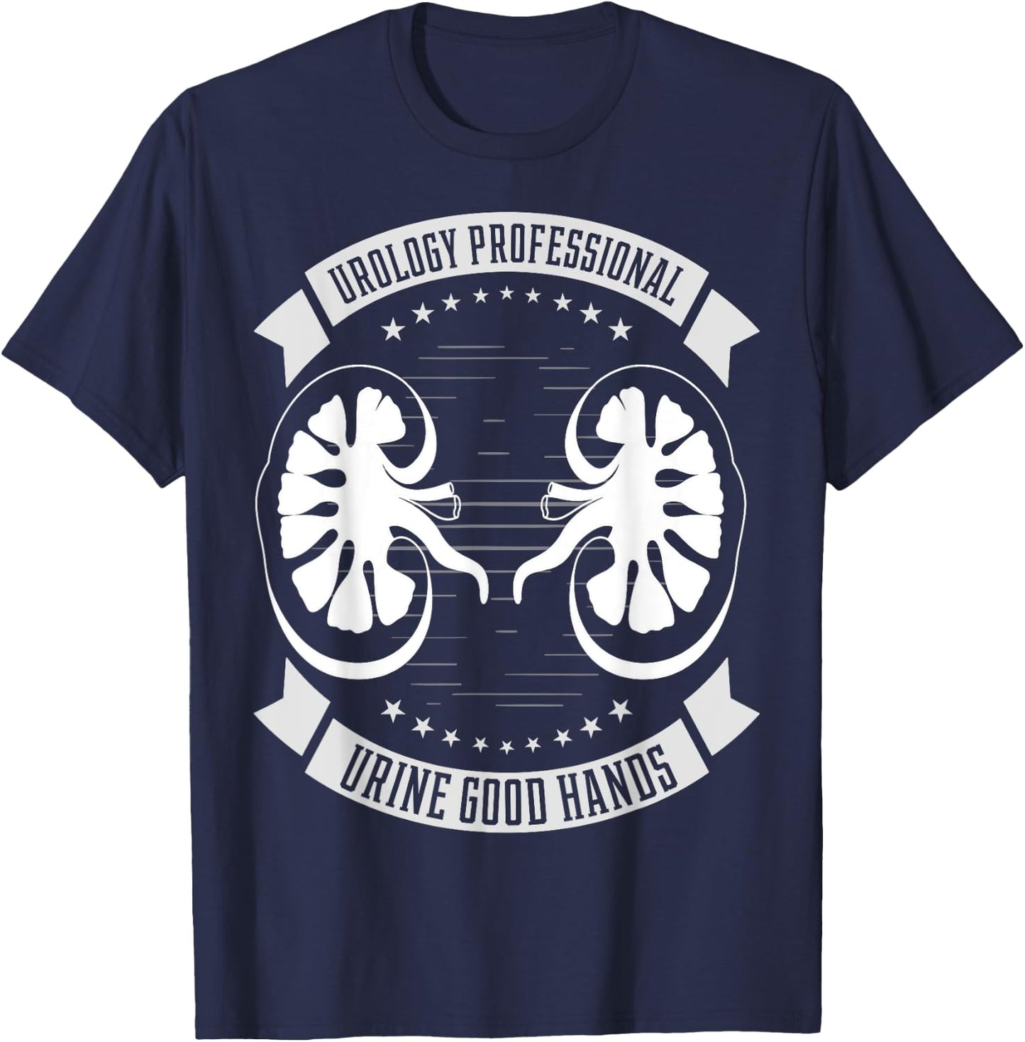 Urology Gift Kidney Dr Fan Urine Good Hands T-Shirt - T-Shirt | Navy