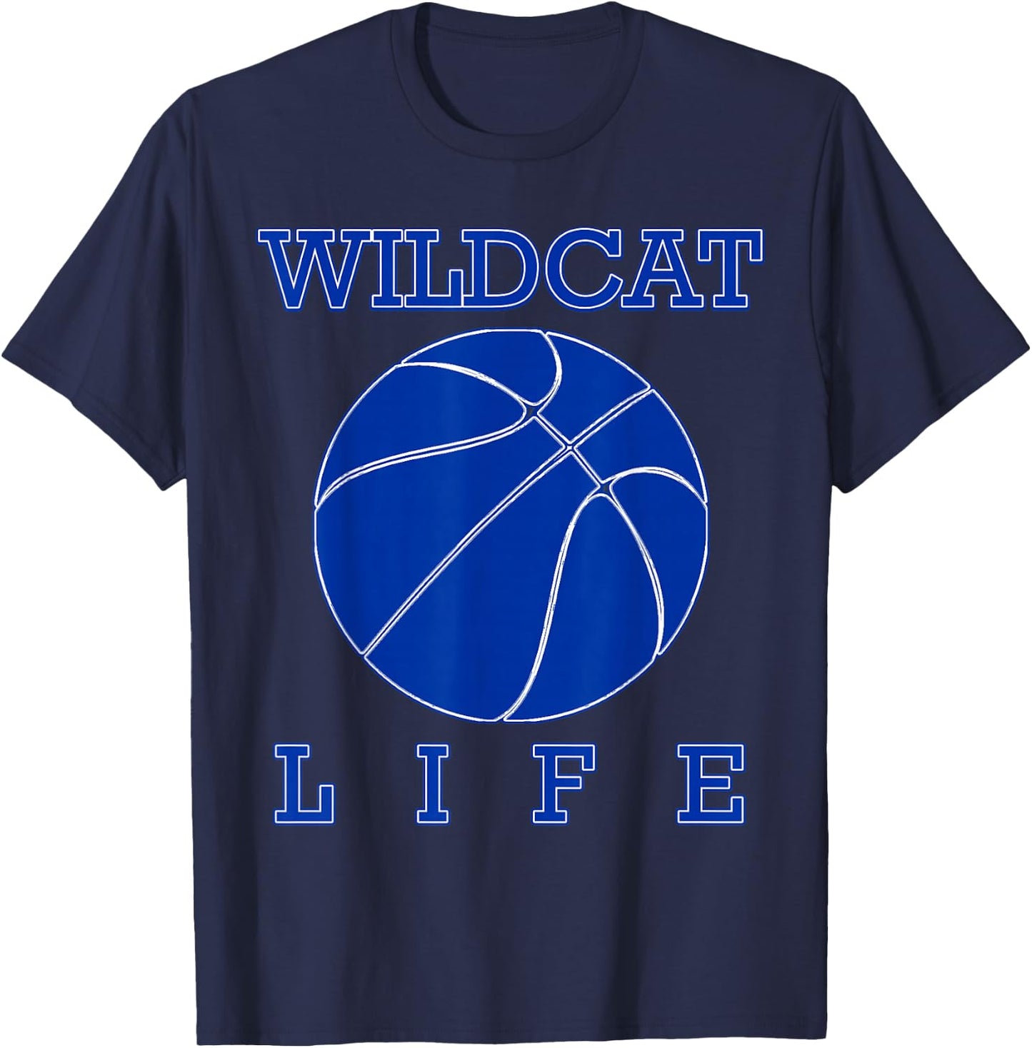 Wildcat Life Wildcats Fever Basketball T-Shirt - T-Shirt | Navy