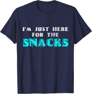 I'm Just Here For The Snacks T-Shirt - T-Shirt | Navy