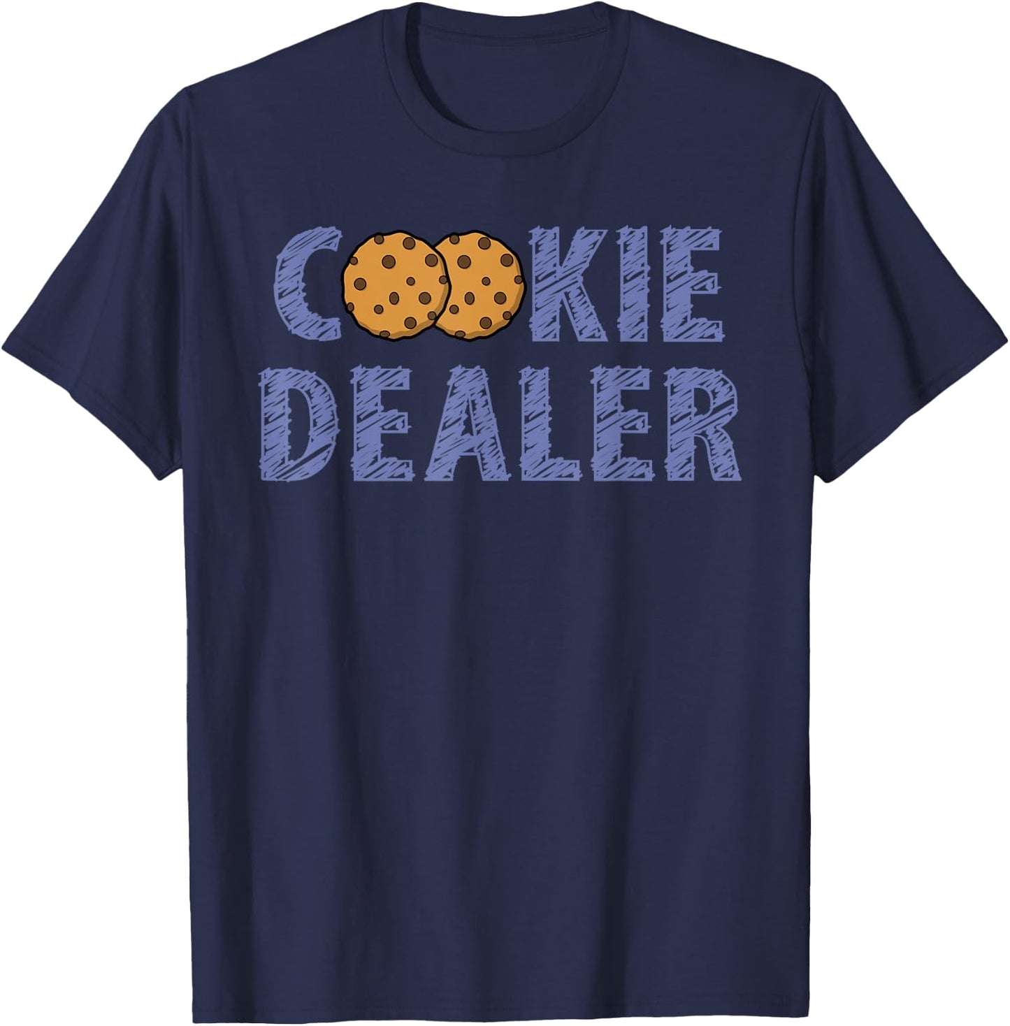 Scout Shirt Girl Funny Cookie Dealer Troop Leader Gift Shirt T-Shirt - T-Shirt | Navy