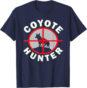 Coyote Hunting Shirt With Unique Design for Coyote Hunters T-Shirt - T-Shirt | Navy