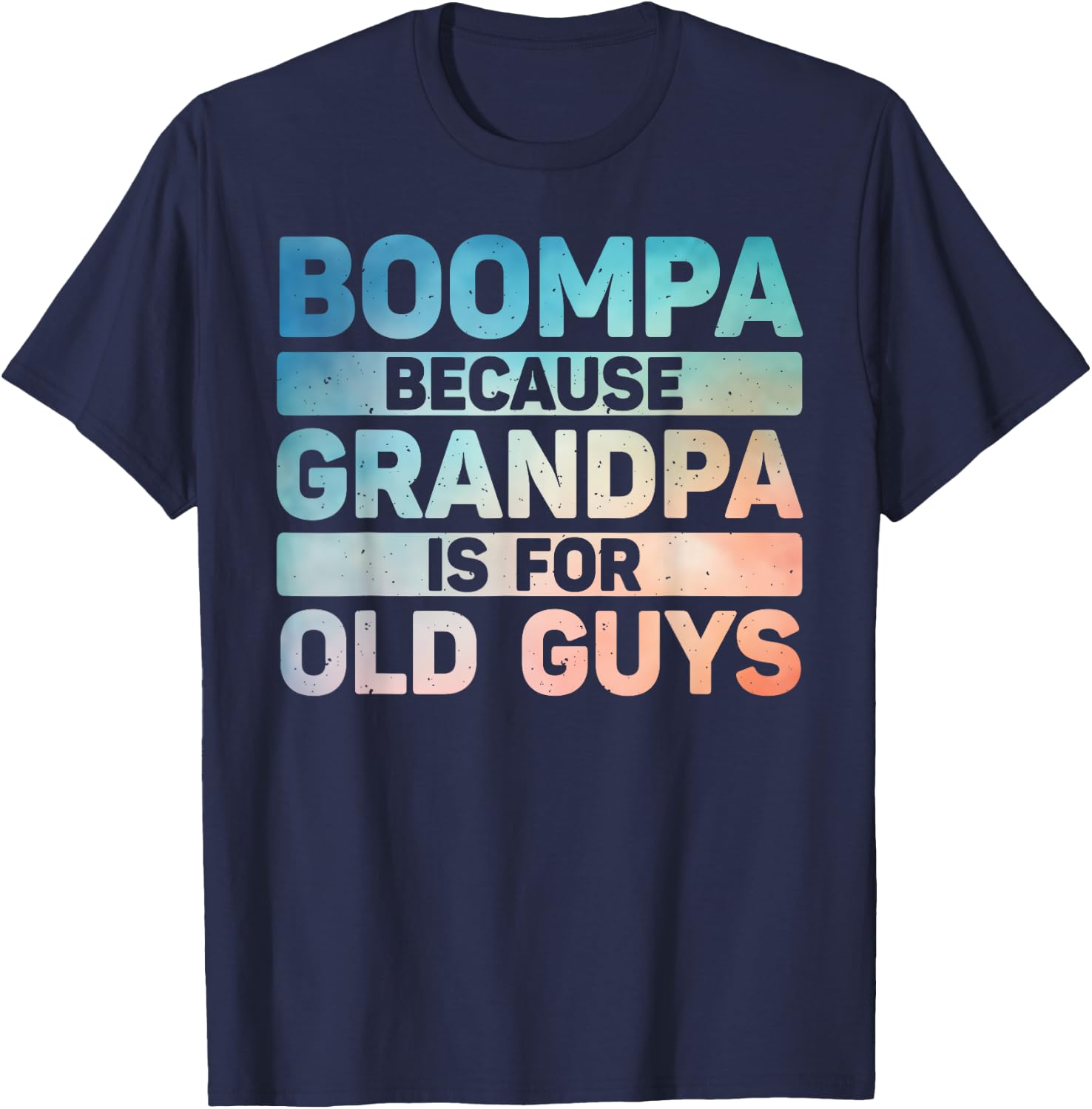 Boompa Design For Grandpa From Grandkids Father's Day Boompa T-Shirt - T-Shirt | Navy