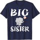 Big Sister Elephant Cute Girl Gift T-Shirt - T-Shirt | Navy