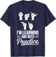 ASL Student Learn Sign Language School ASL Interpreter T-Shirt - T-Shirt | Navy