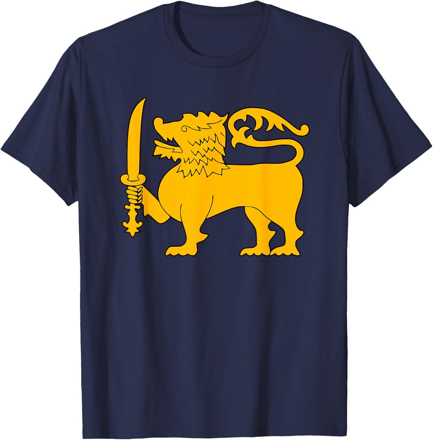 Sri Lanka Lion Flag - Sinha Flag T-Shirt - T-Shirt | Navy