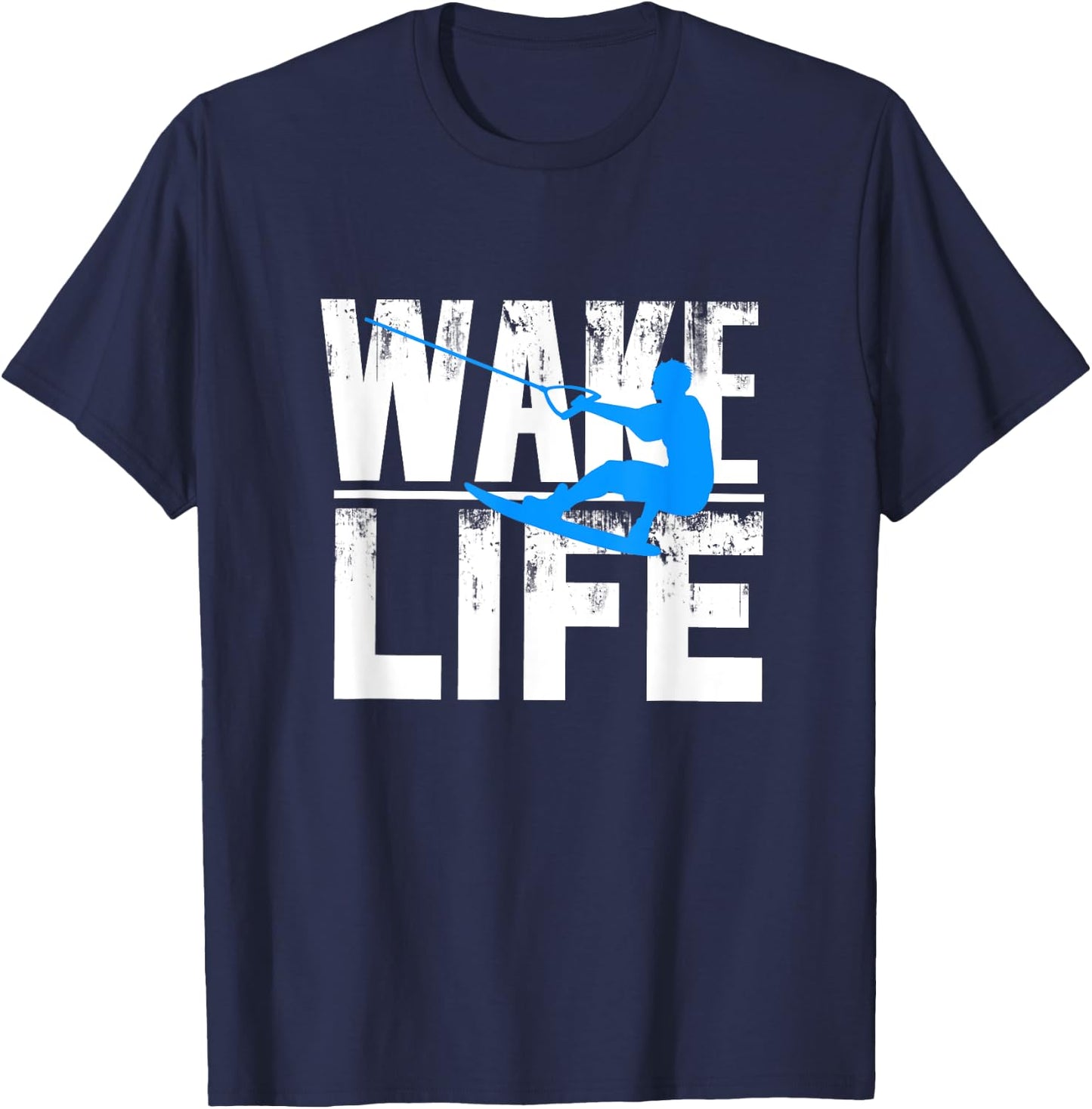Wake Surfing Life Gift Shirt Boat Lake Wakesurfing T-Shirt - T-Shirt | Navy