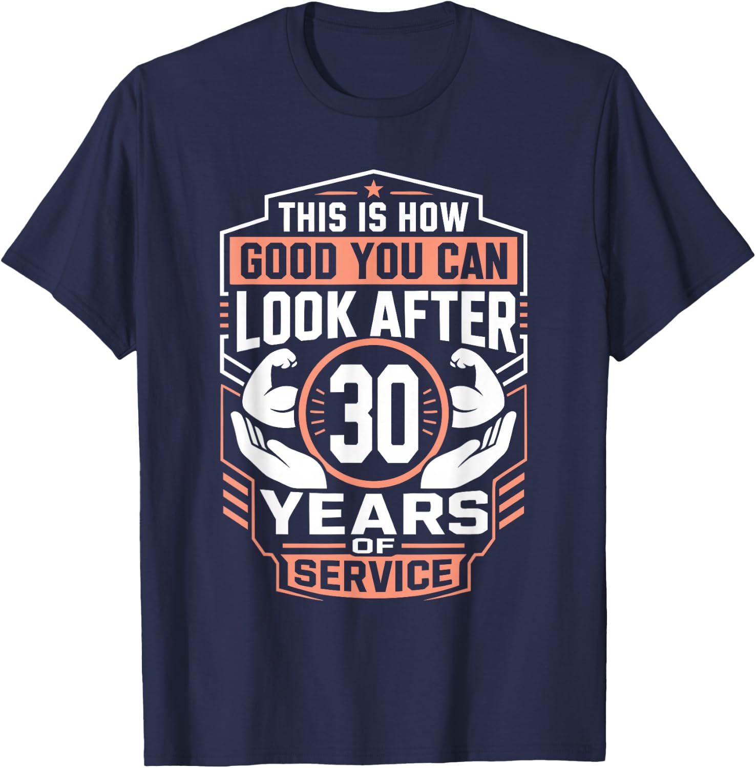 Work Anniversary 30 Years Company Anniversary 30 T-Shirt - T-Shirt | Navy