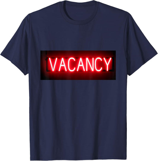 Stupid Tease Shirts Motel Vacancy Sign T-Shirt - T-Shirt | Navy