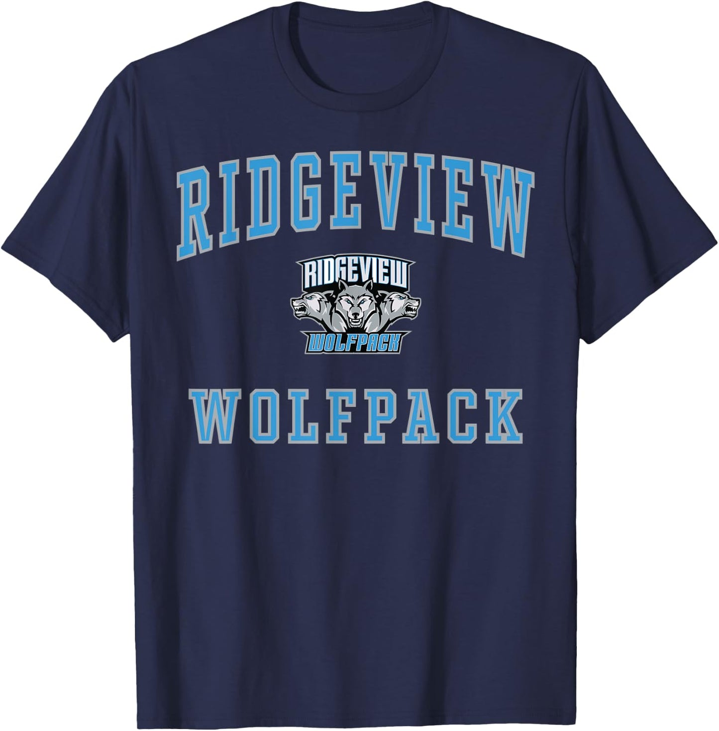 Ridgeview High School Wolfpack C1 T-Shirt - T-Shirt | Navy