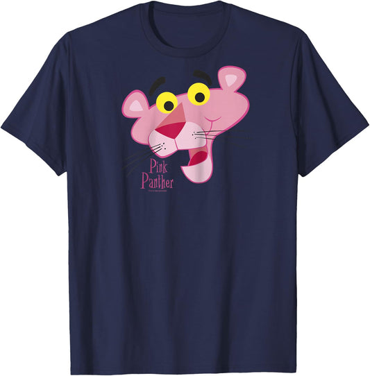 Pink Panther Face Portrait Raglan Baseball T-Shirt - T-Shirt | Navy