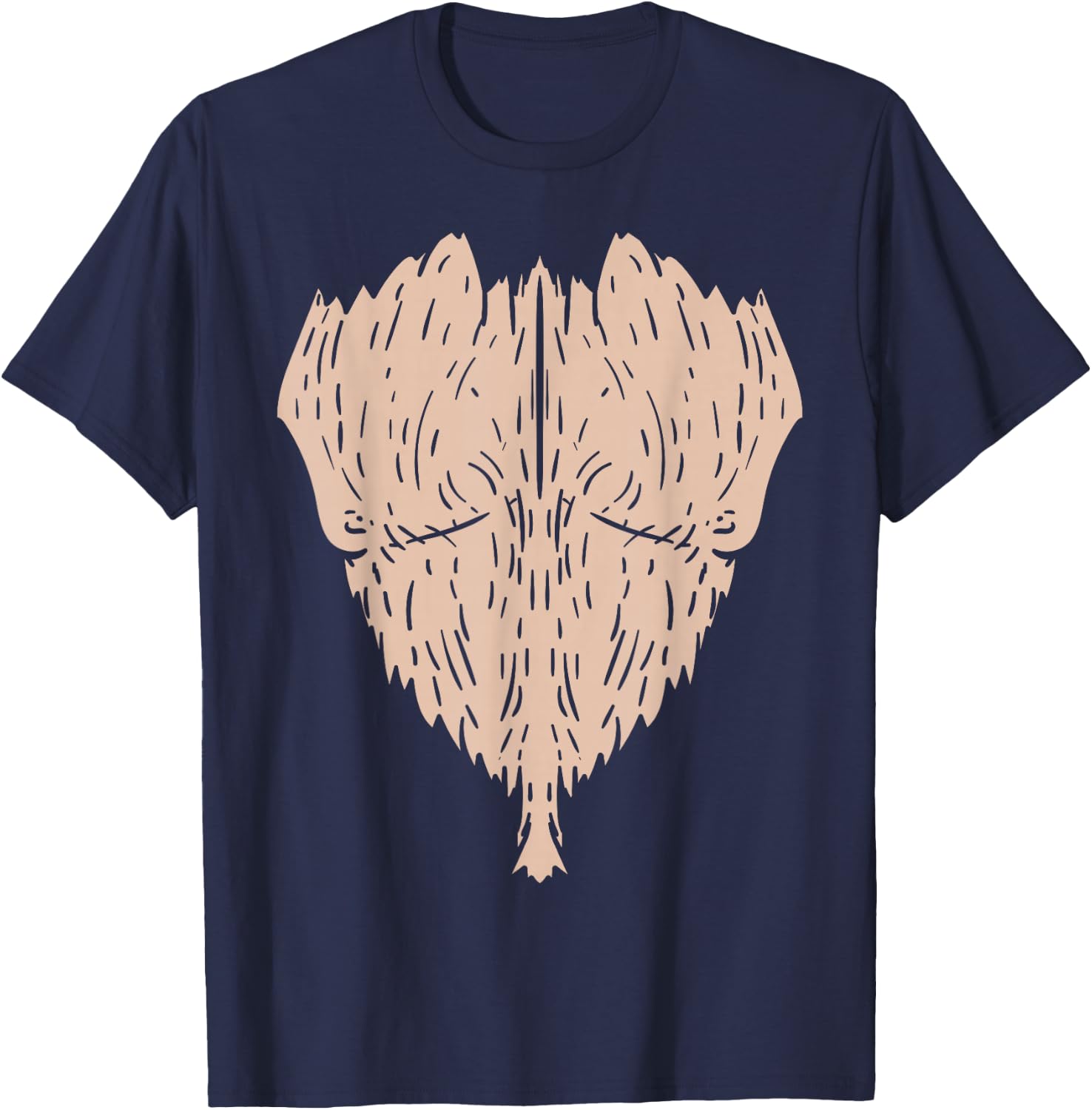Chimpanzee Orangutan Funny DIY Costume Easy Halloween T-Shirt - T-Shirt | Navy