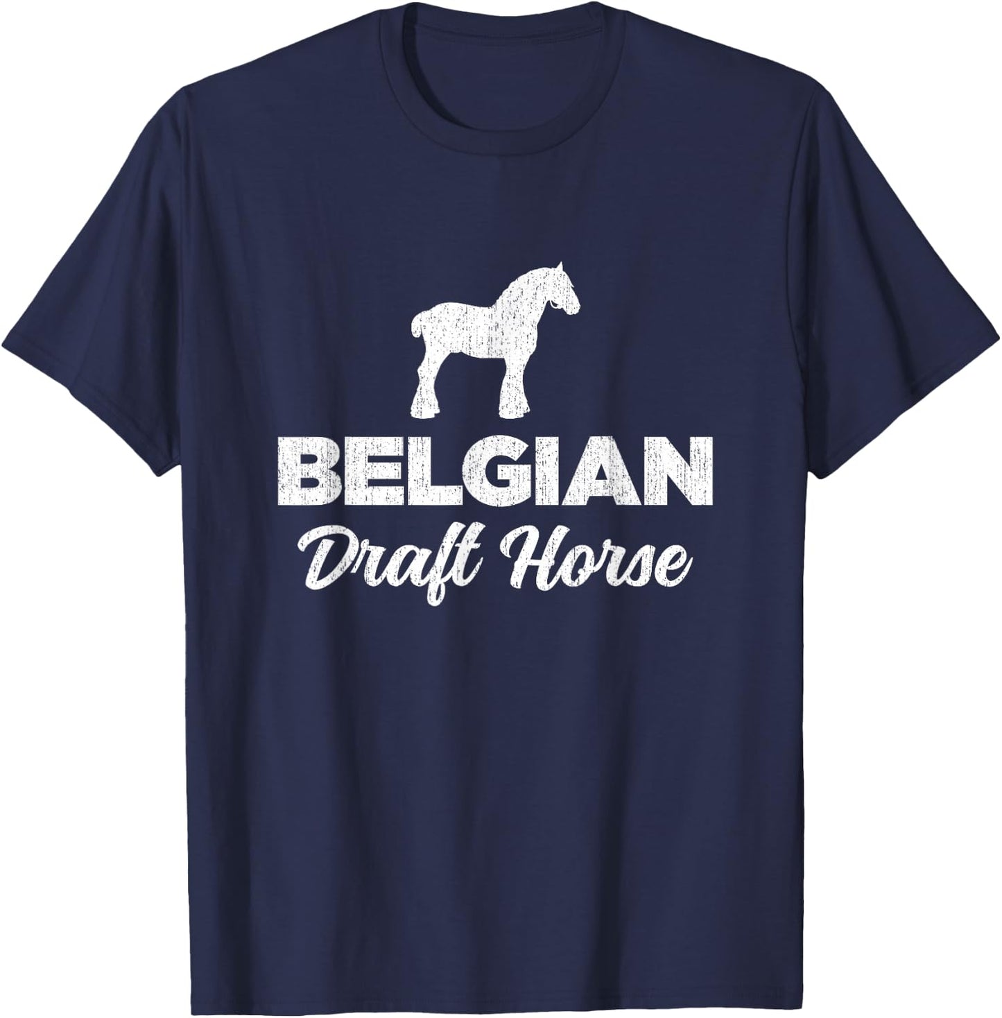 Belgian Draft Horse T-Shirt - T-Shirt | Navy