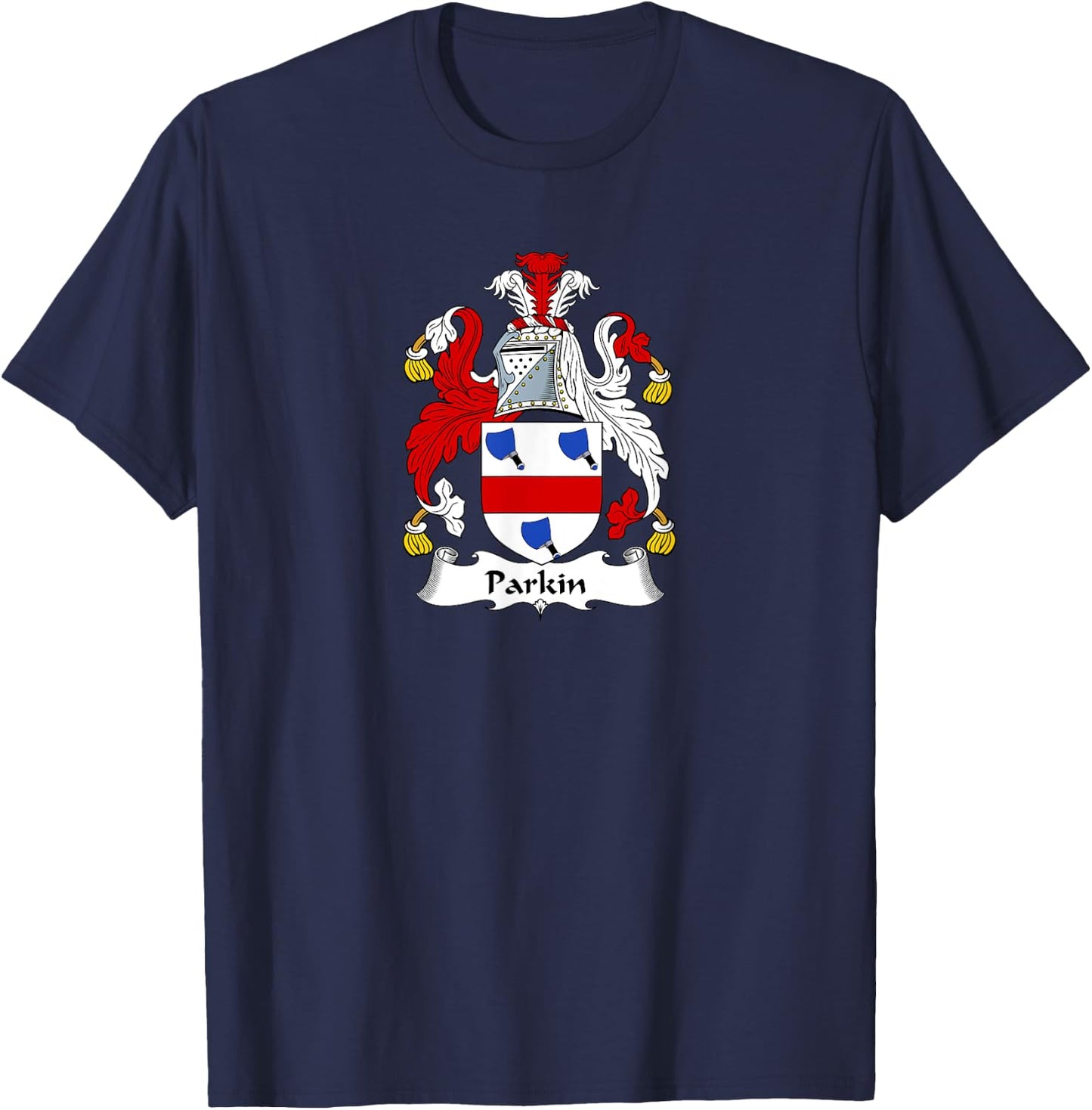 Parkin Coat of Arms - Family Crest Shirt T-Shirt - T-Shirt | Navy