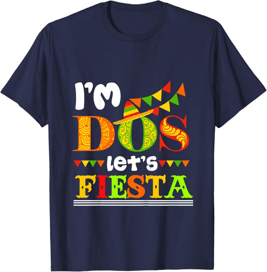 I'm Dos Taco Twosday 2nd Birthday Gift Kids Boy Girl T-Shirt - T-Shirt | Navy