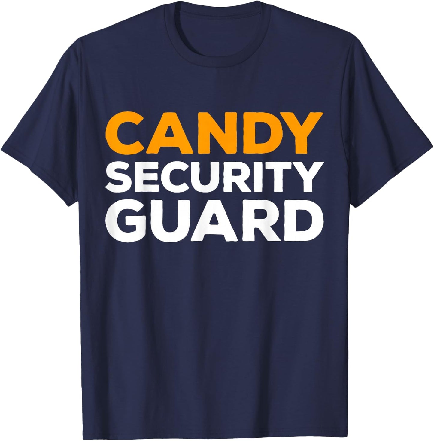 Candy Security Guard Shirt Adult Kids Halloween Costume T-Shirt - T-Shirt | Navy