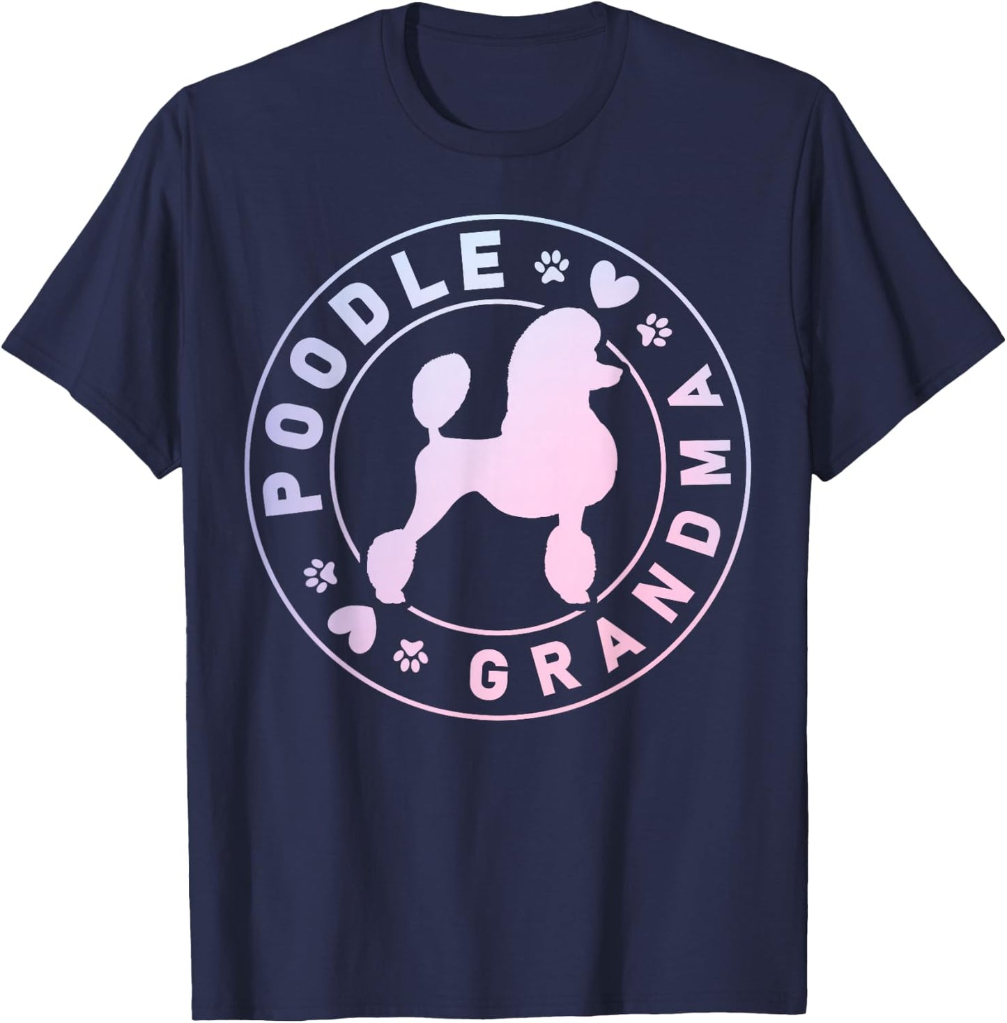 Poodle Grandma Poodle Dog Lover T-Shirt - T-Shirt | Navy