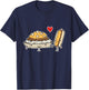 Cincinnati Style Chili 3 Way and Cheese Coney T Shirt T-Shirt - T-Shirt | Navy