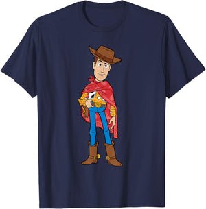 Disney and Pixar's Toy Story 5 Woody with Poncho Big Pose T-Shirt - T-Shirt | Navy
