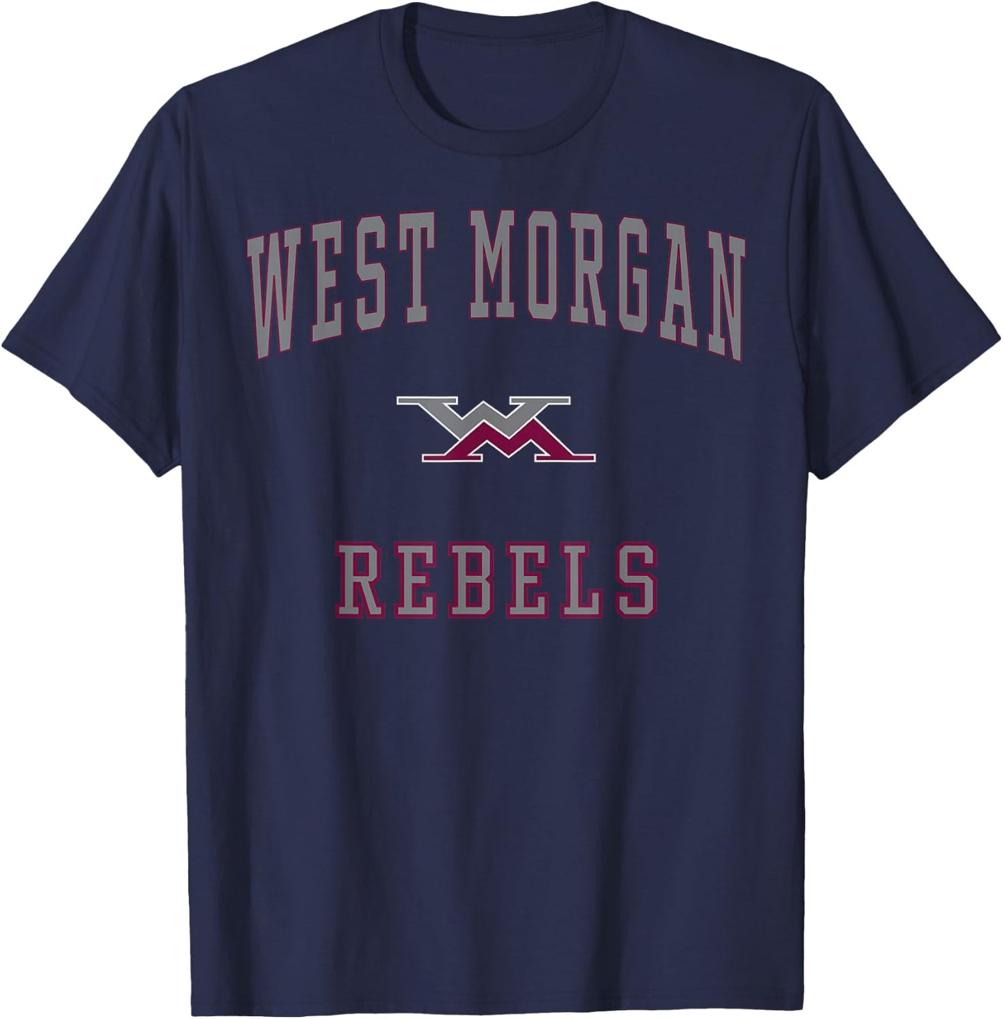 West Morgan High School Rebels C1 T-Shirt - T-Shirt | Navy