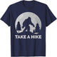 Take a Hike Bigfoot Hiking T-Shirt - T-Shirt | Navy